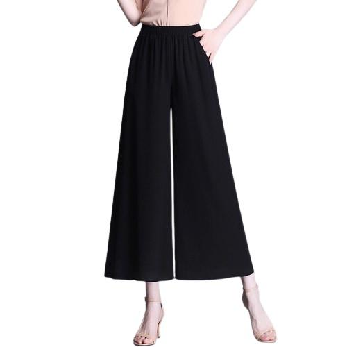 QUẦN VOAN ỐNG SUÔNG NỮ HAI LỚP LƯNG THUN
