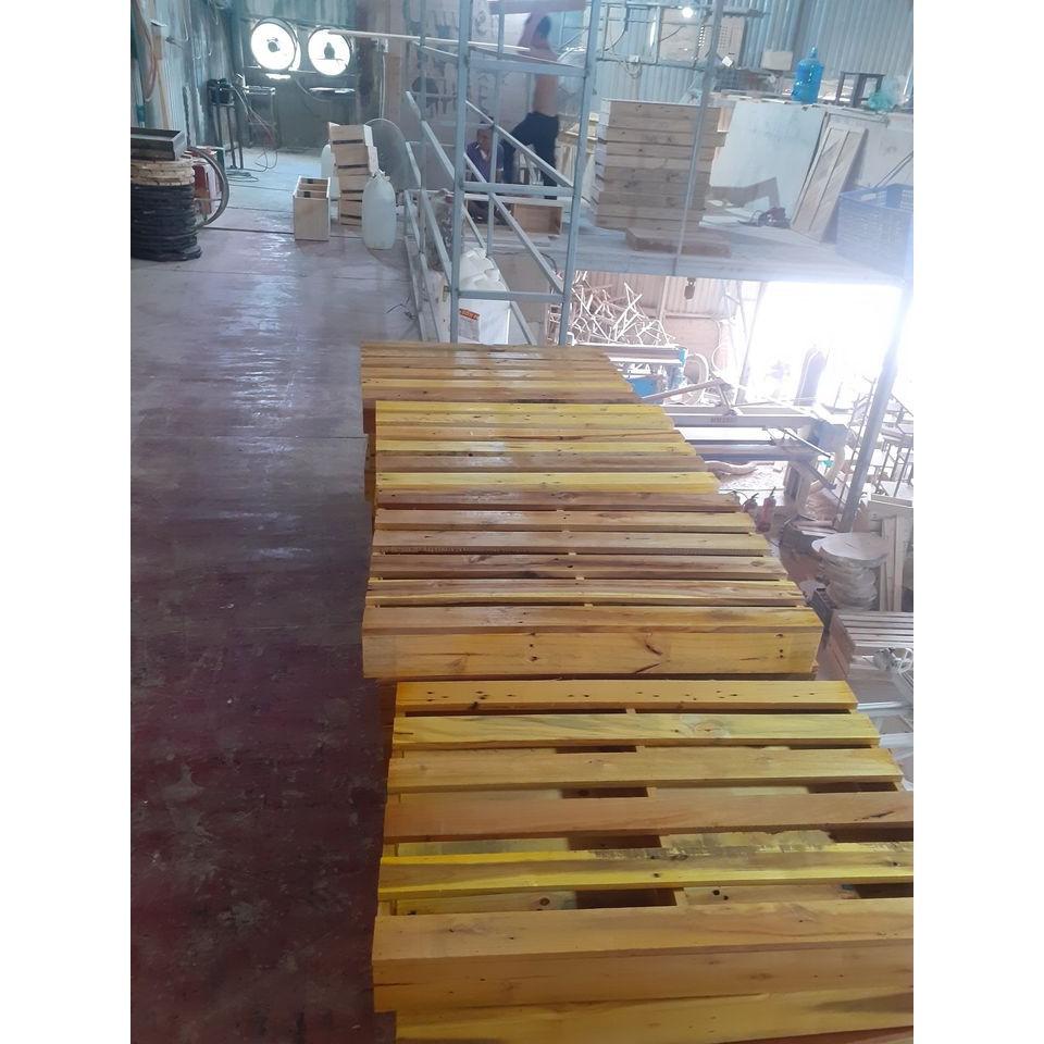 Tổng Hộp Giường Pallet - Giường gỗ - Giường xếp - Giường Hộp Pallet làm giường đã sơn chống mốc