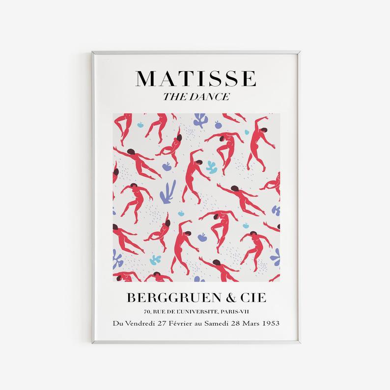 Tranh treo tường | Tranh Henri Matisse - The Dance, Matisse Printable Poster, Modern Wall Print
