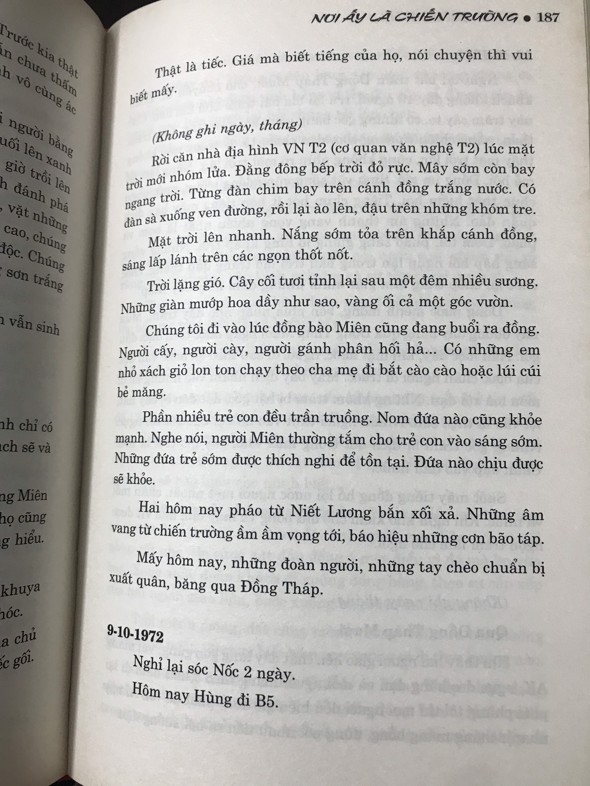 NƠI ẤY LÀ CHIẾN TRƯỜNG (NHẬT KÝ VÀ GHI CHÉP NHỮNG NĂM THÁNG ĐI B) - PHẠM QUANG NGHỊ
