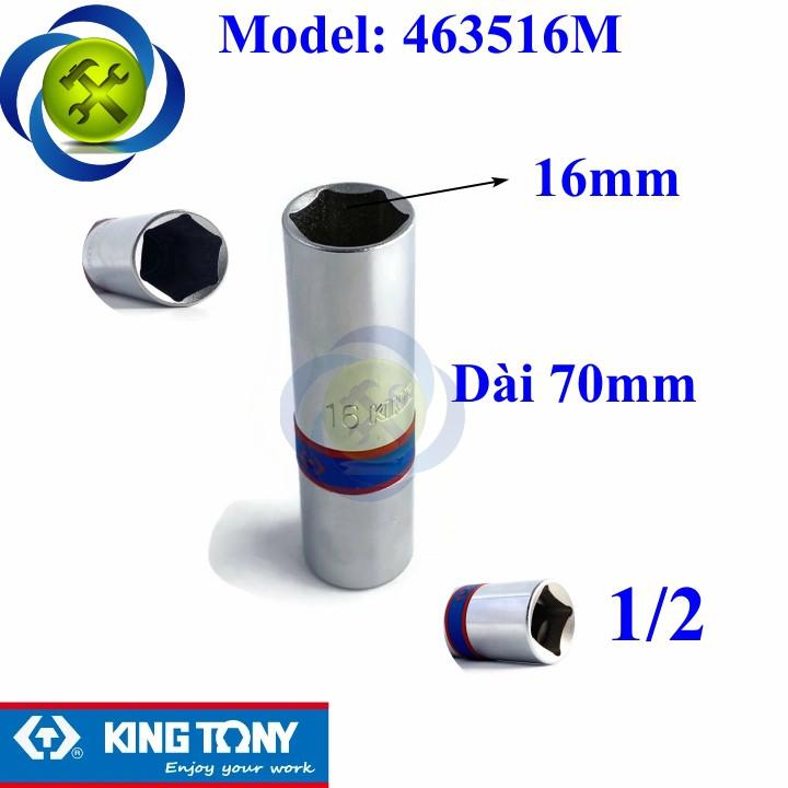 Tuýp tháo bugi 16mm Kingtony 463516M dài 70mm 6 cạnh