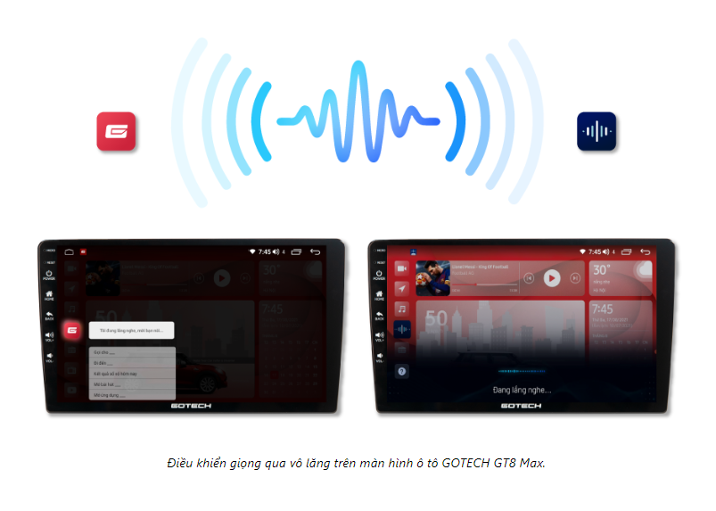 MÀN HÌNH Ô TÔ THÔNG MINH GOTECH GT8 MAX 9INCH, DVD CHO OTO, MÀN HÌNH ANDROI Ô TÔ