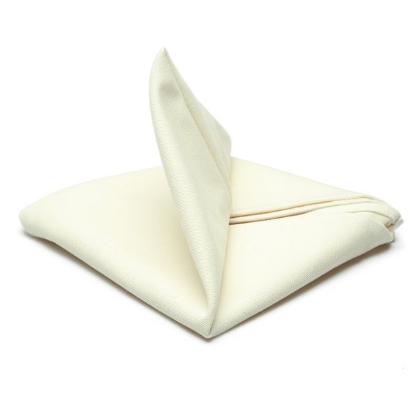 Combo 5 Cái Khăn Ăn Ivory Canvas Napkin 45x45cm (Trắng Ngà)