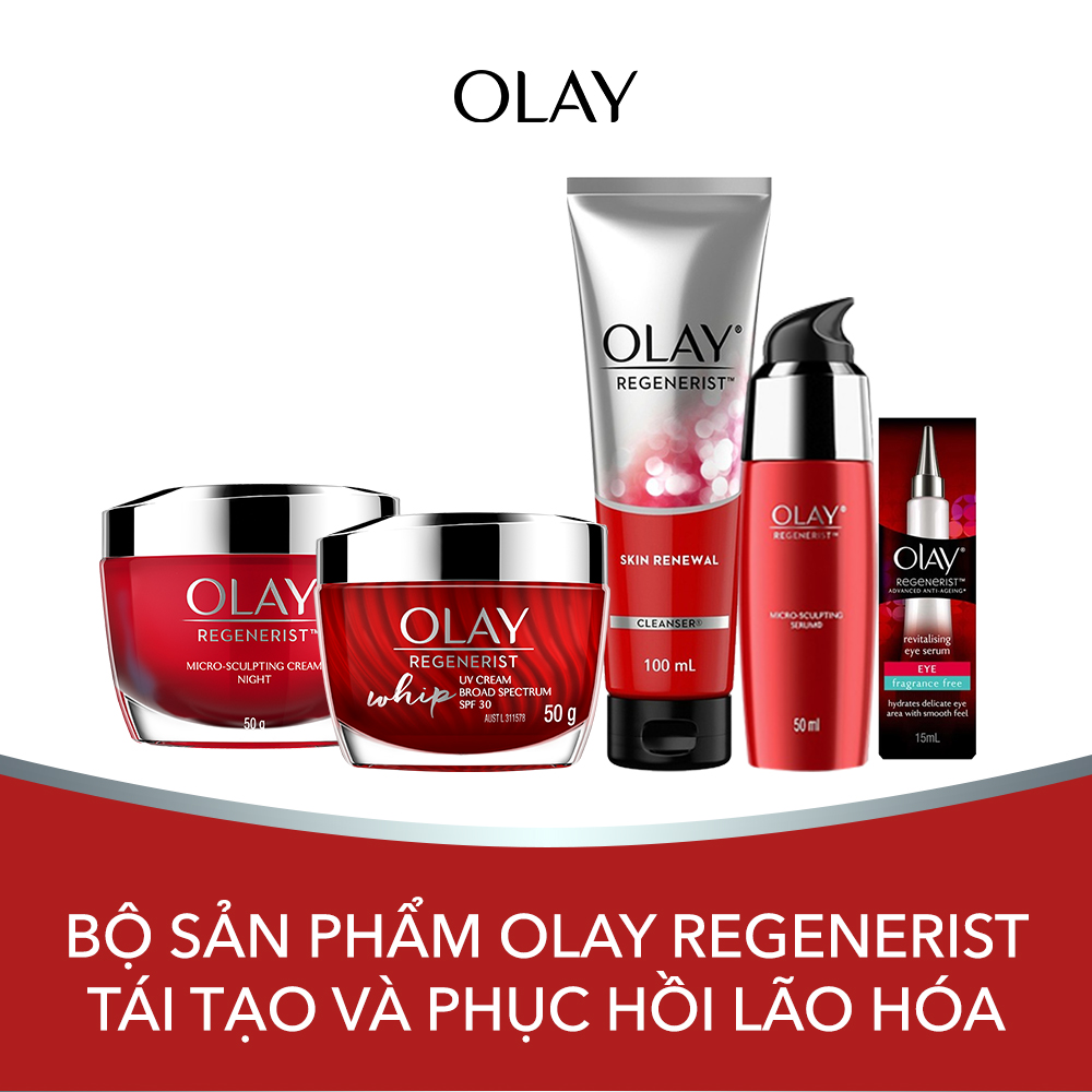 Trọn bộ 5 sản phẩm chống lão hóa Olay Regenerist