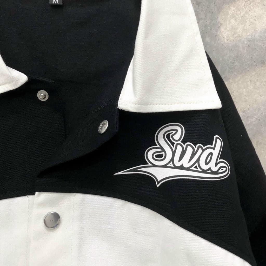 Áo Khoác Kaki Phối Chữ SWD Dáng Rộng Unisex