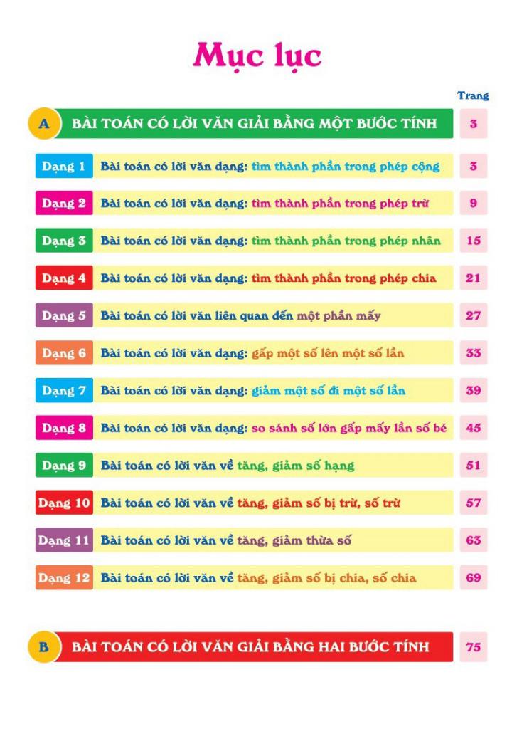 Giải Toán Có Lời Văn Lớp 3