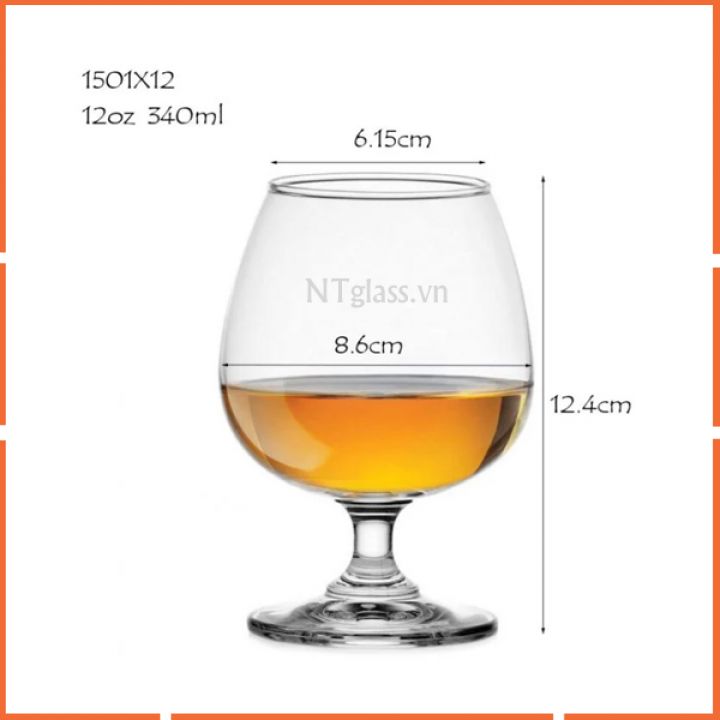 Ly Thủy Tinh Classic Brandy 340ml – 1501X12