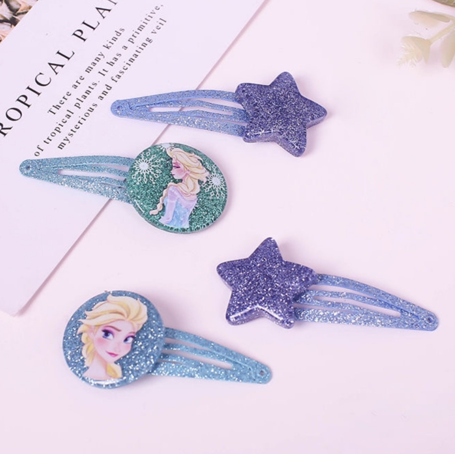 Hộp kẹp tóc Elsa Frozen 15 chi tiết