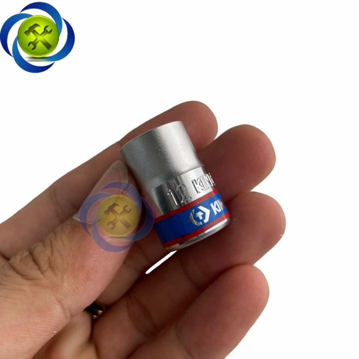 Tuýp trắng ngắn 12 cạnh Kingtony 3330xx chuôi 3/8