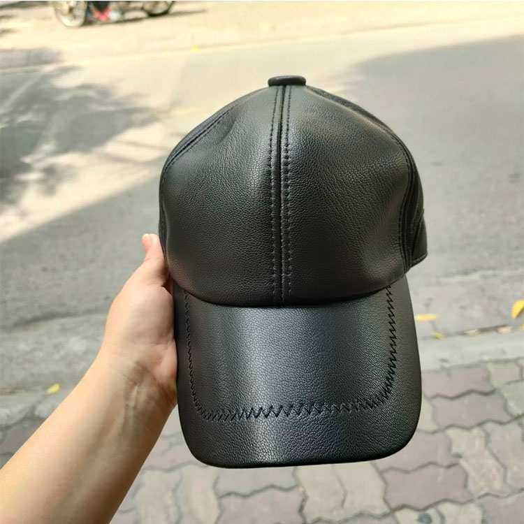 Mũ lưỡi trai nam da dê cao cấp BHY2075 không bong tróc da