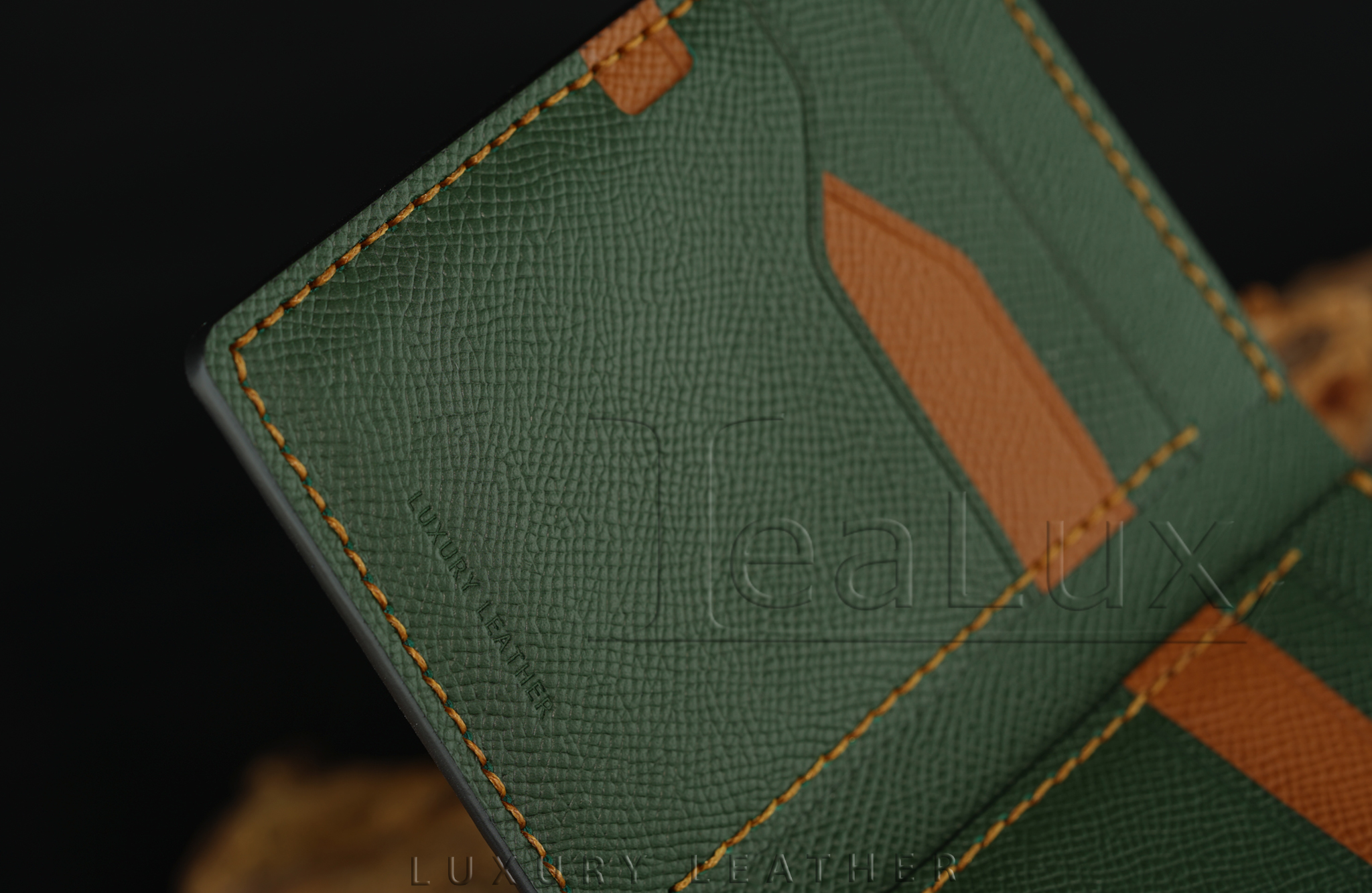Ví Da Epsom Dáng Đứng Handmade Lealux Epsom Wallet 3