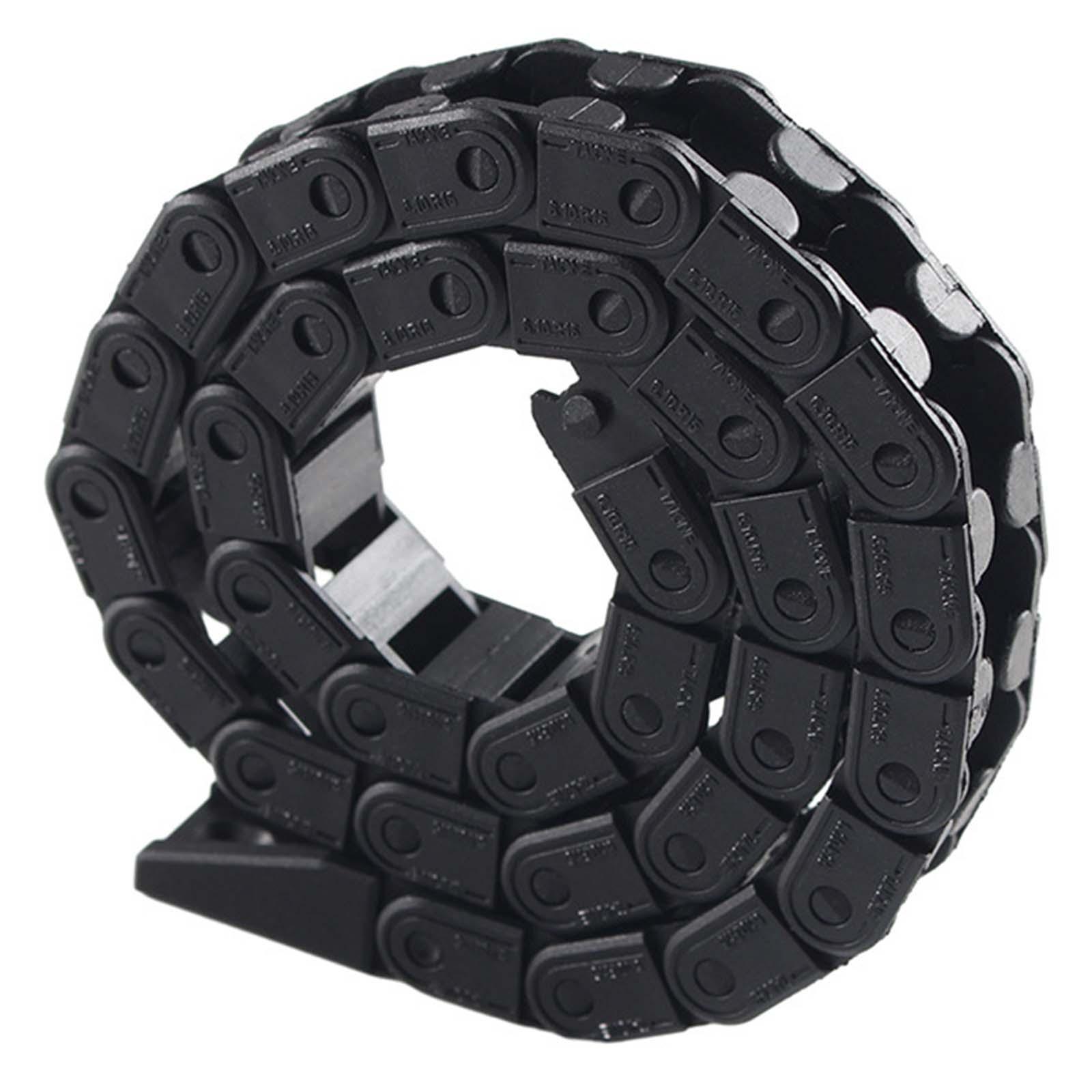 Drag Chain Replacement Parts Flexible Low Noise Professional Black High Performance 3 Hole Mount Pattern Bridge Type for P1p 3D Printer Parts