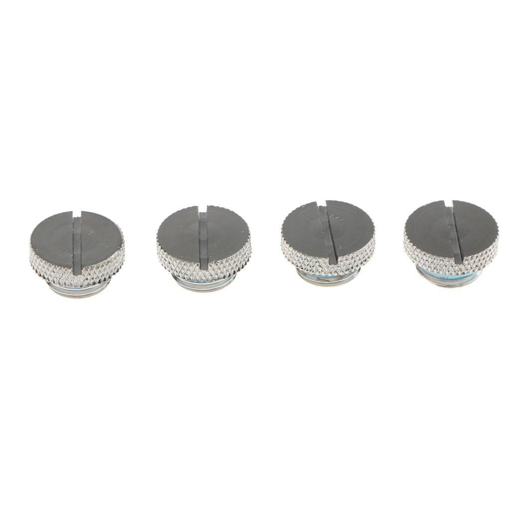 4PCS  Chrome Water Cooling G1/4 Plug Water Stop