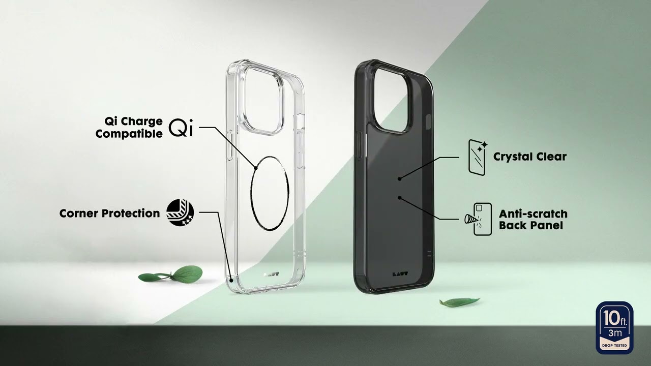 Ốp LAUT Crystal X dành cho iPhone 14 Series, mặt lưng xử lý bằng lớp phủ chống bám vân tay để giữ điện thoại của bạn trông mới Hàng Chính Hãng