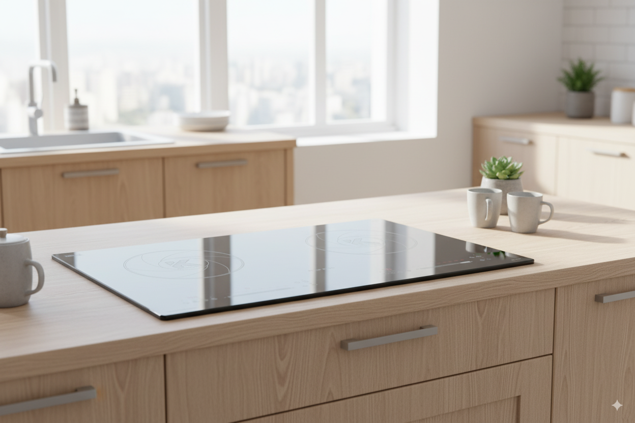 Kopper Bếp từ đôi KP586HD720 công suất 2600W IGBT tiết kiệm năng lượng Made in Thái Lan Kính VITRO CERAMIC chống trào Hàng Chính Hãng