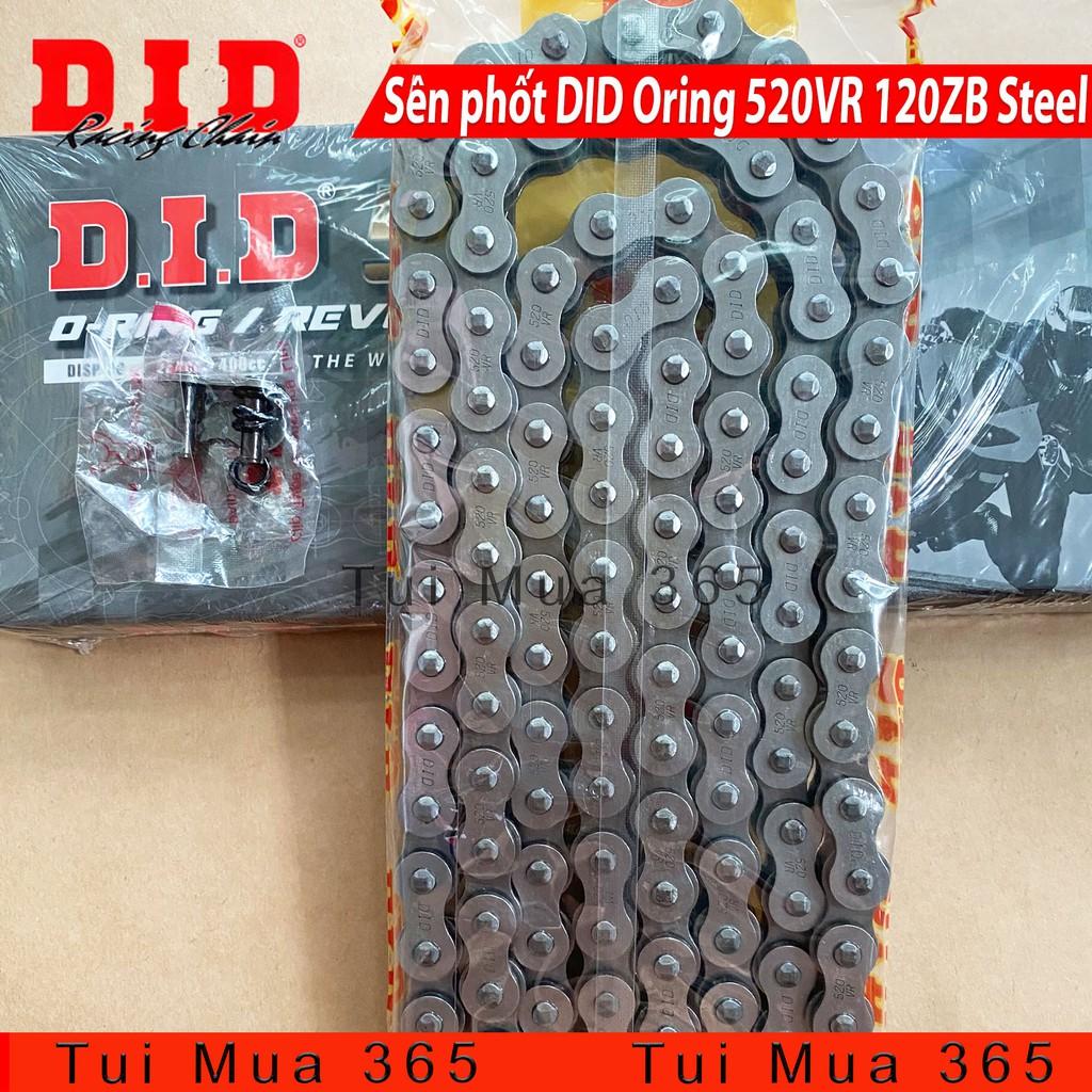 Sên phốt DID Oring 520VR 120ZB Steel xe Kawasaki z300, Ninja 300, MT03, Yamaha R3