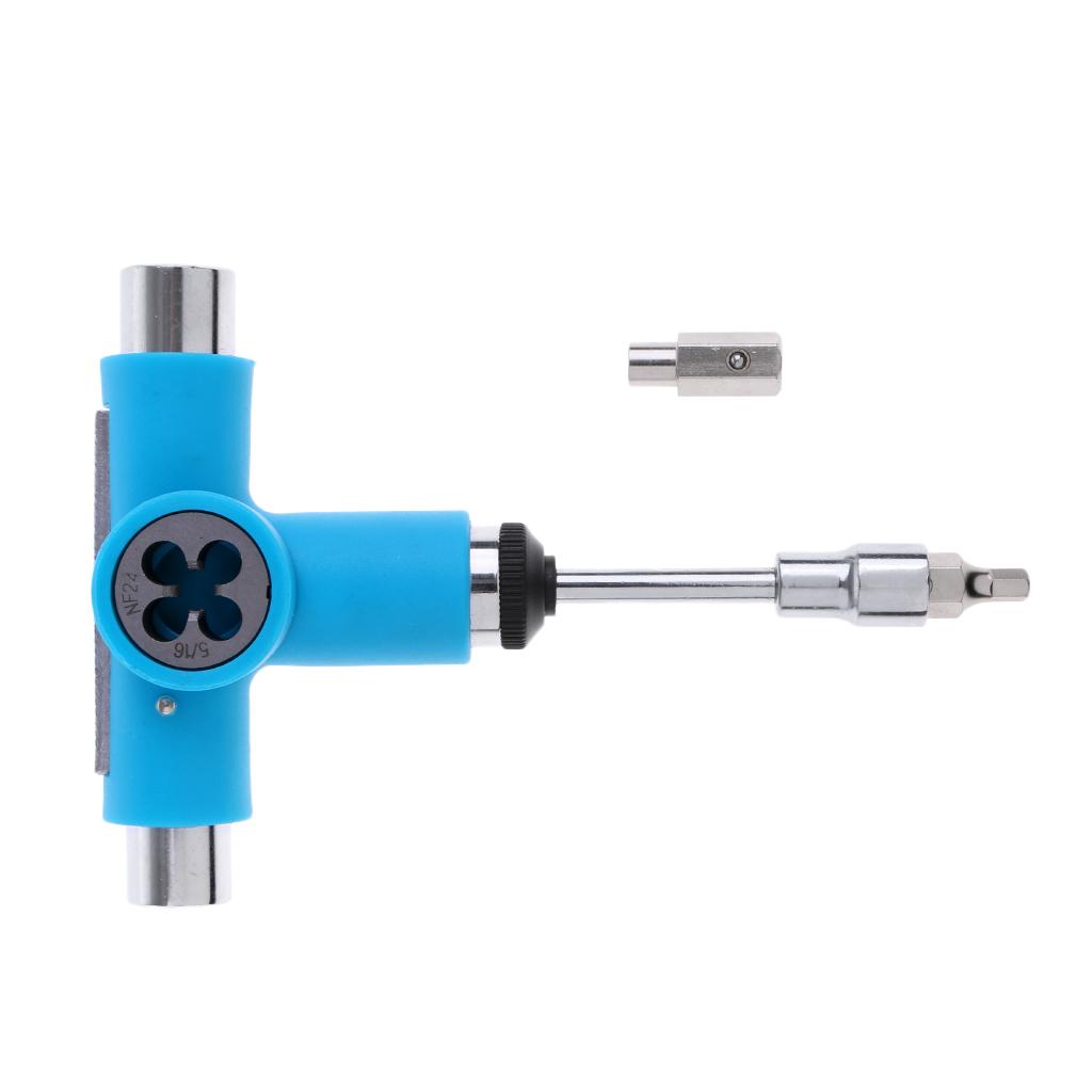 Multifunction Skateboard Longboard T-Tool Screwdriver Socket Wrench