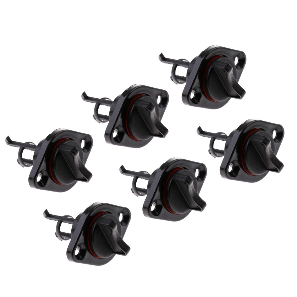 6PCS BOAT MARINE BEACH COOLER LIVEWELL NYLON DRAIN PLUG 1" SCREW IN WITH