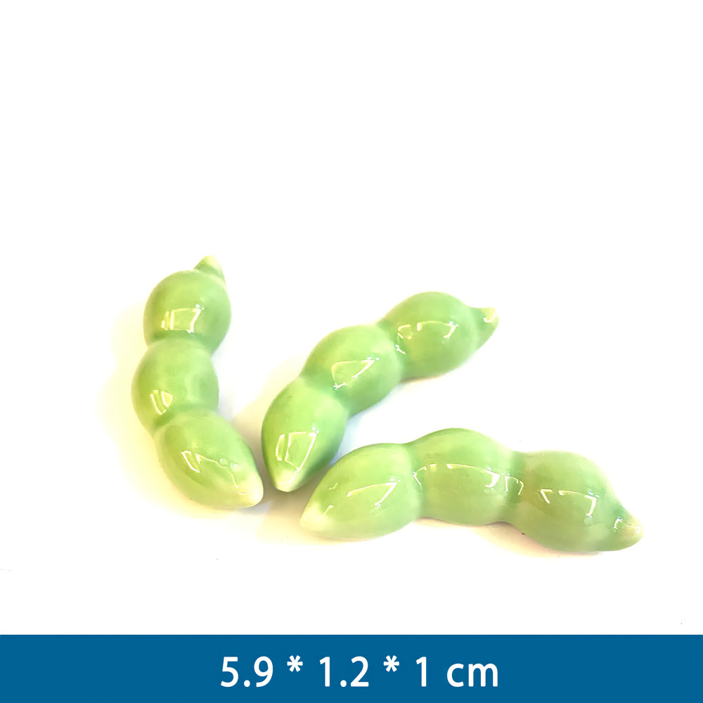Combo 6 gác đũa gốm sứ phụ kiện bàn ăn hình quả đỗ