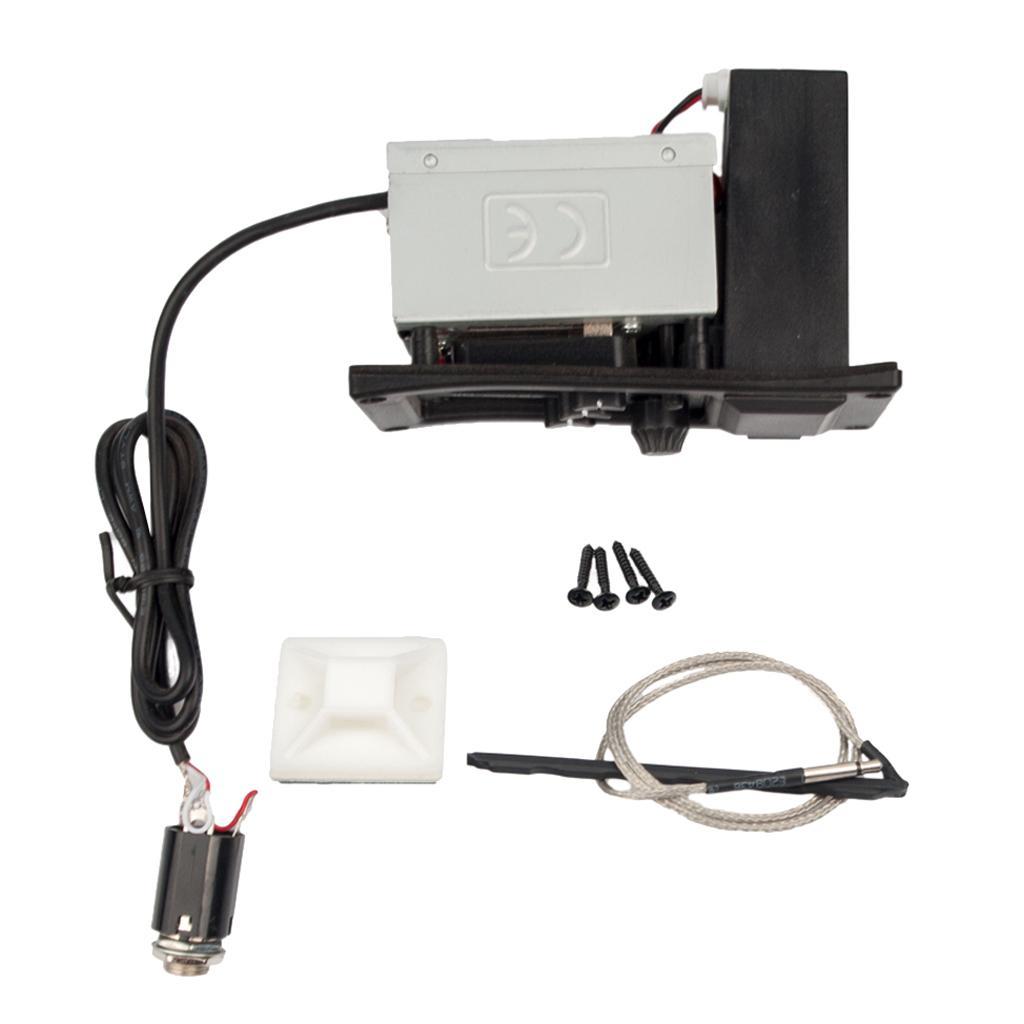 3 Band EQ Equalizer Tuner Acoustic Guitar Pre- Preamp Pickup Parts