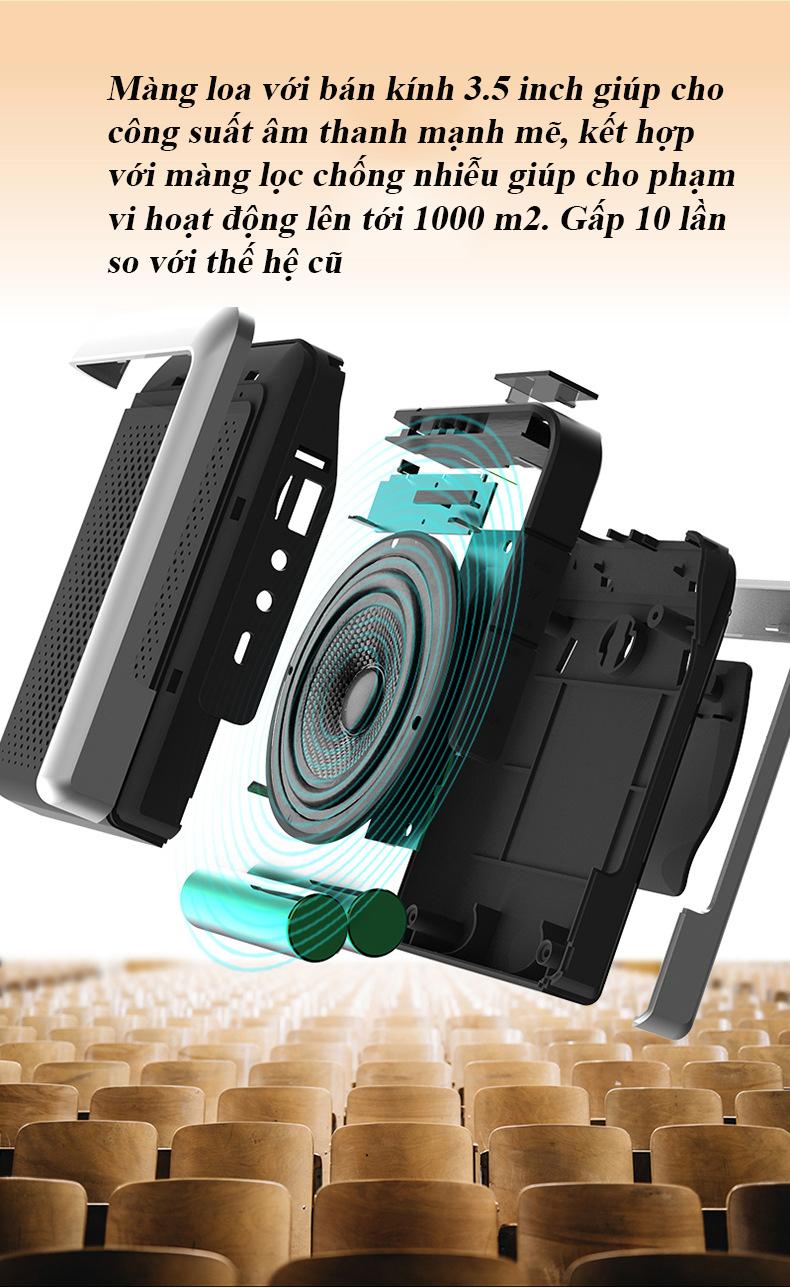 Loa trợ giảng Aporo T18 công suất 30W 2.4G Bluetooth 5.0 không dây
