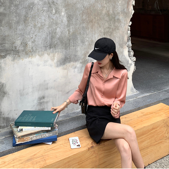 Áo Sơ Mi Công Sở Nữ Trơn Vải Lanh - Lụa Dài Tay Phong Cách Hàn Quốc Sang Trọng JD41