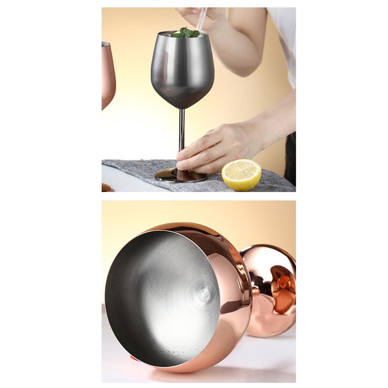 500ML/17Ounce Red Wine Goblet Outdoor Wine Container Stainless Steel Champagne Cup Premium Quality All Purpose