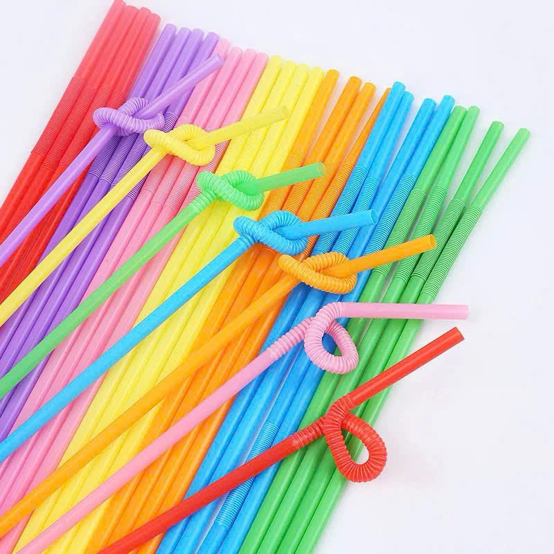 Ống Hút Nghệ Thuật Xoắn (80 Ống/Bịch), Ống Hút Nhựa PP Phi 6 Dài Cho Sinh Tố - HÀNG CHÍNH HÃNG MINIIN