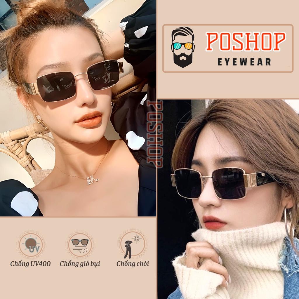 Mắt kính mát thời trang cao cấp nam nữ POSHOP chống tia cực tím UV400 bản to dễ đeo BALENTO