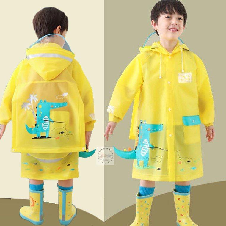 Áo mưa trẻ em cao cấp cho bé trai bé gái, chất liệu EVA an toàn, đủ size đủ màu