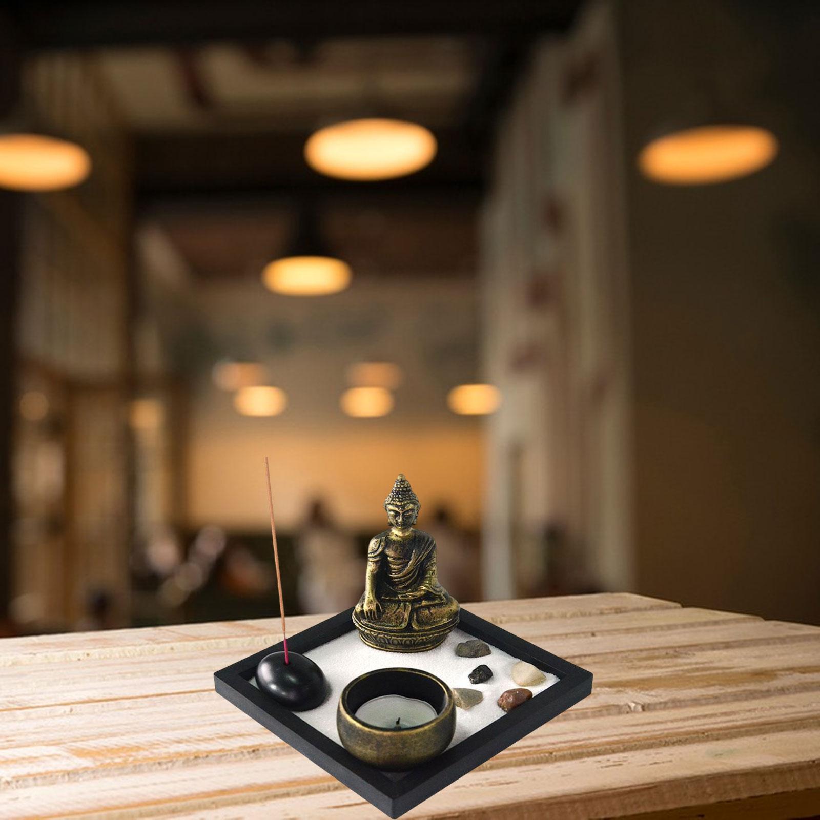 Buddha Sand Desktop Garden Sandbox Feng Shui for Office