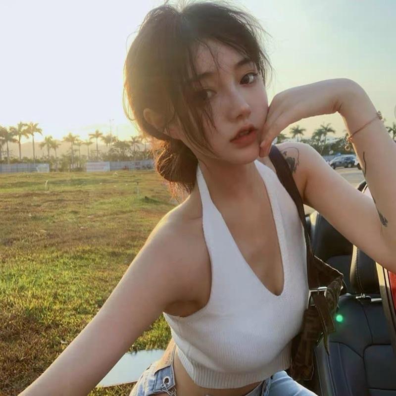 Áo dây nữ kiểu yếm buộc dây hở lưng sexy hottrend hàng QC