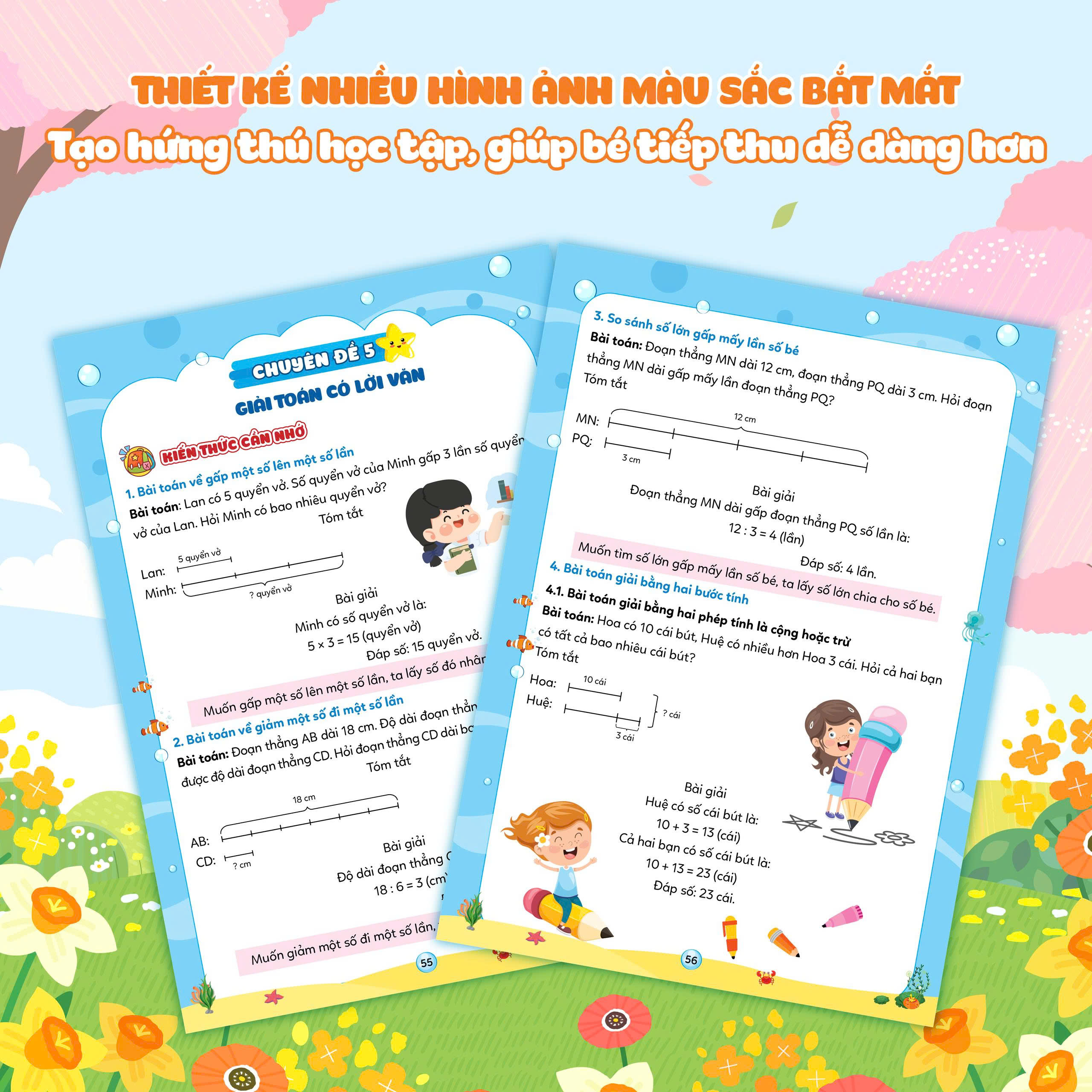 Sách Vở Ôn Hè Toán Lớp 3 - Dành Cho Học Sinh Lớp 3 Lên Lớp 4 (Theo Chương Trình SGK Mới Nhất)