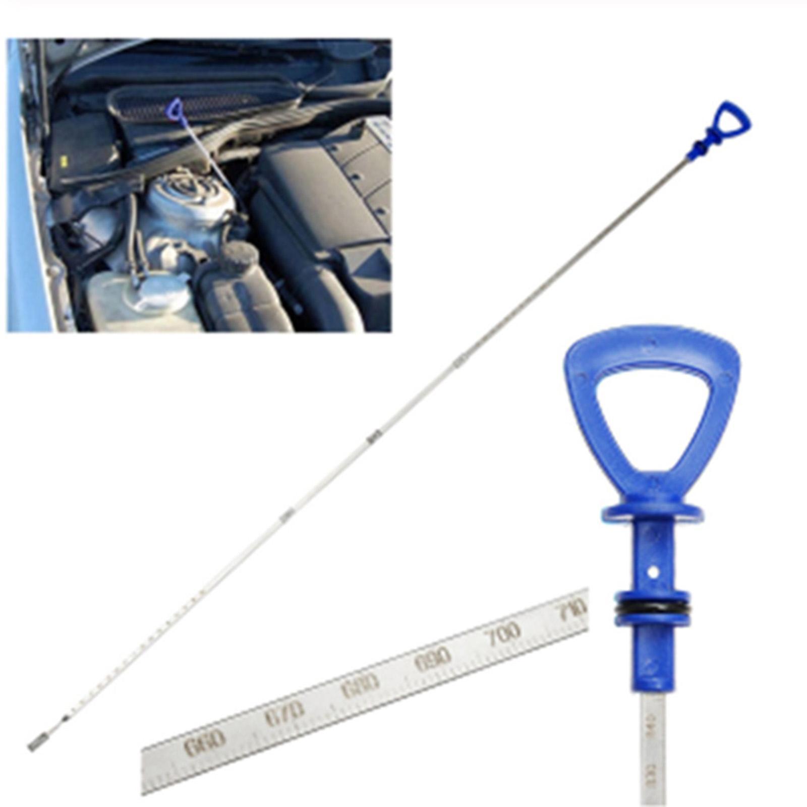 Vehicle Engine Oil Dipstick 120589072100 Accessory Blue Handle Replacement High Precision Durable ,Measure Height of Engine Oil Level