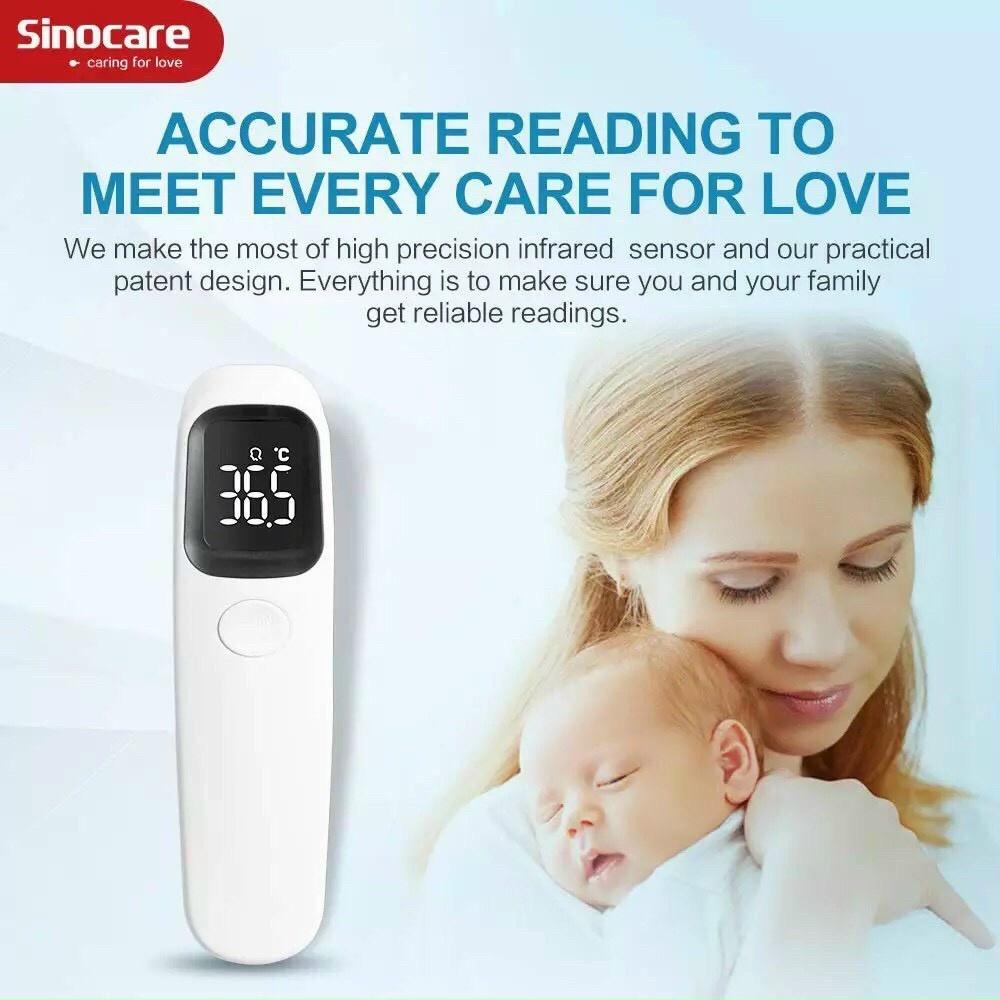 Nhiệt kế điện tử hồng ngoại đo trán Sinocare R1D1 - kết quả chính xác, phù hợp với trẻ em