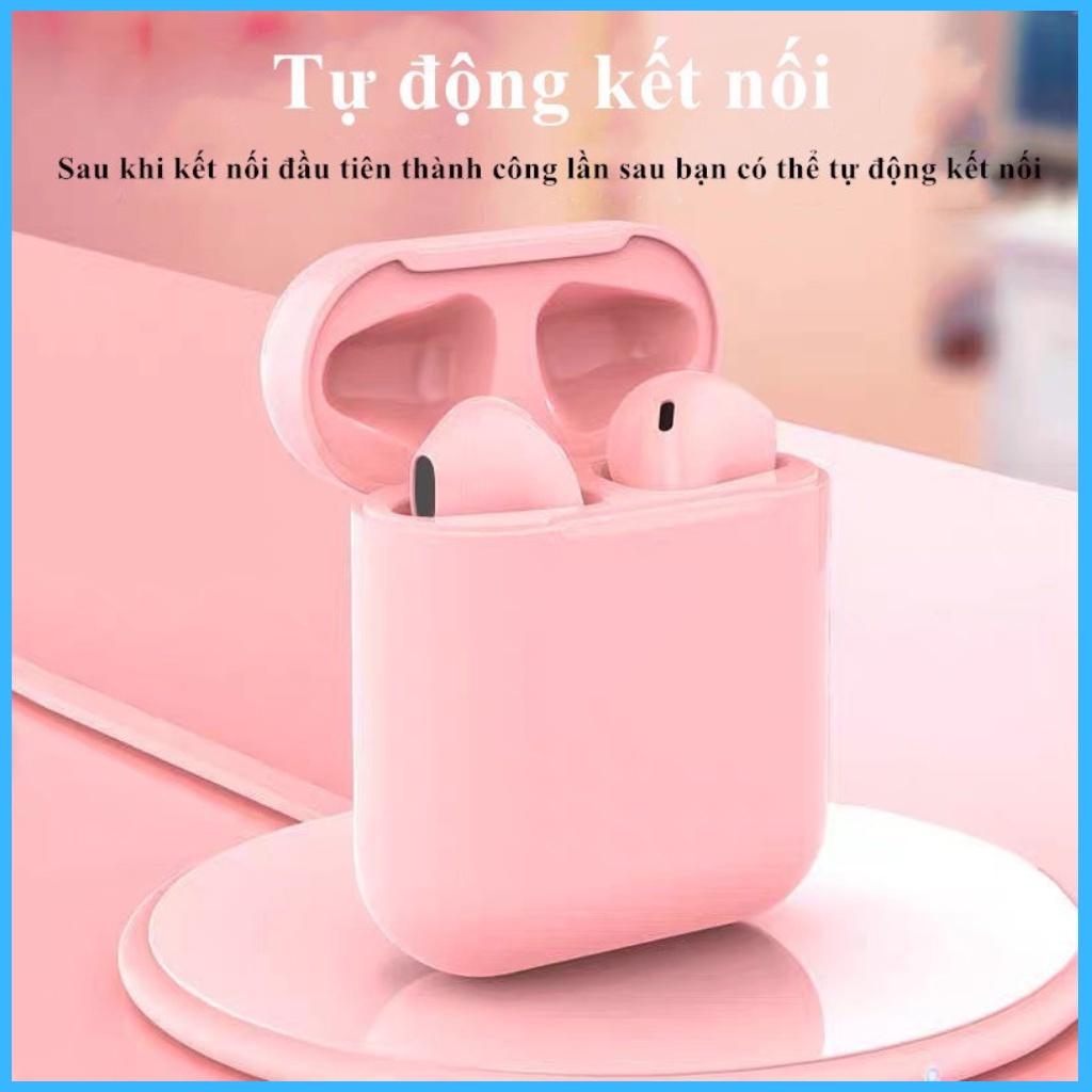 Tai nghe bluetooth inpods i12 tws v5.0 cảm ứng âm thanh HIFI micro đàm thoại , pin trâu