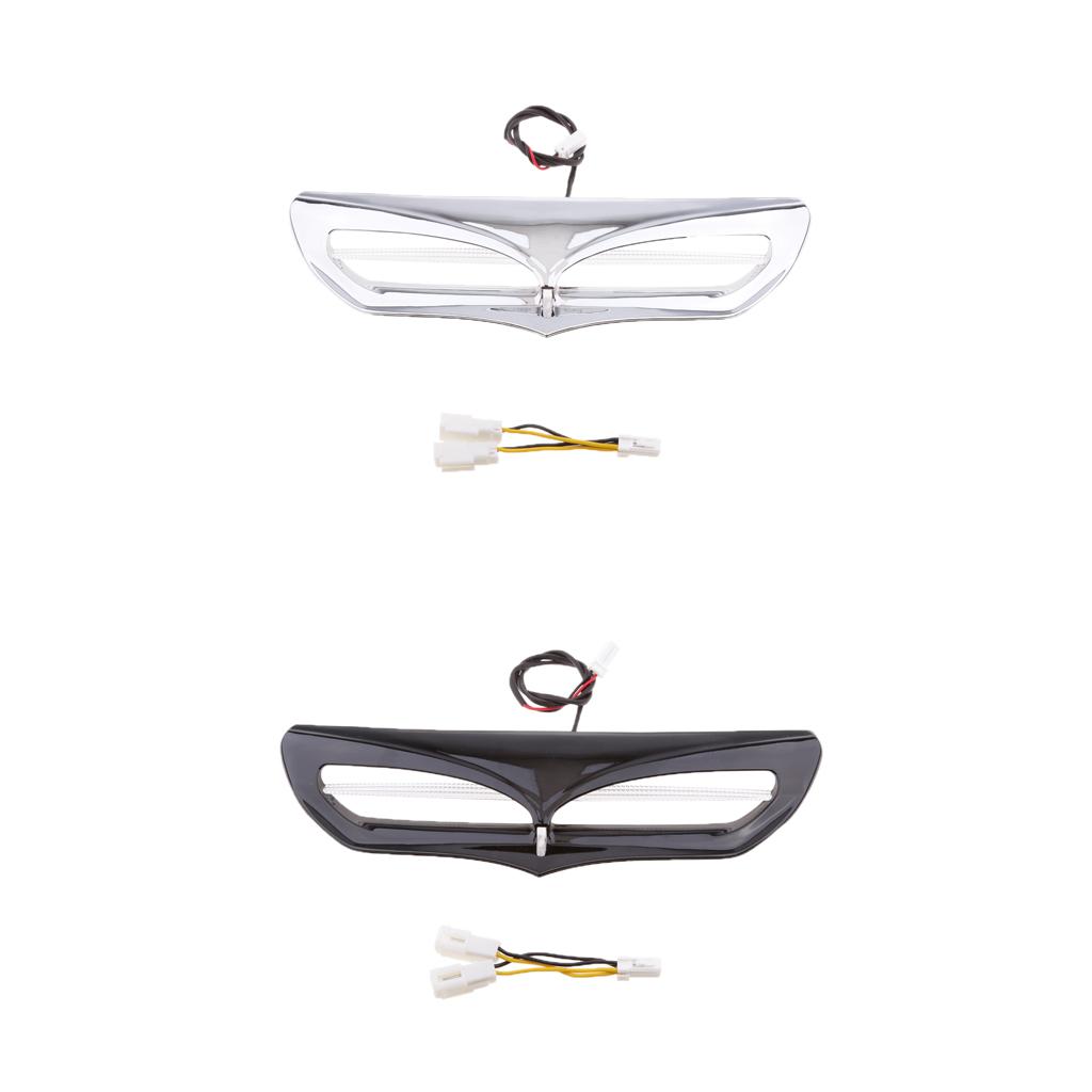 Motorcycle Fairing Vent Trim with LED Accent Light For Harley