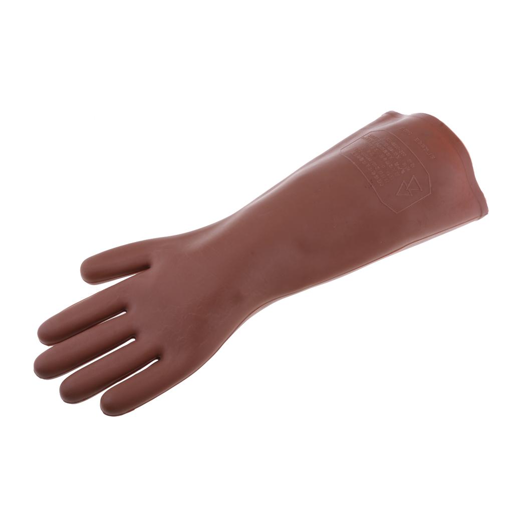 2x 1 Pair 5KV High Voltage Electrical Insulating Gloves for Electricians