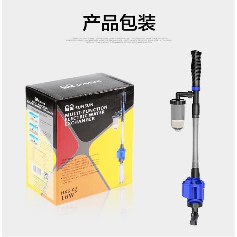 Máy hút cặn vệ sinh hồ cá SUNSUN HXS-02