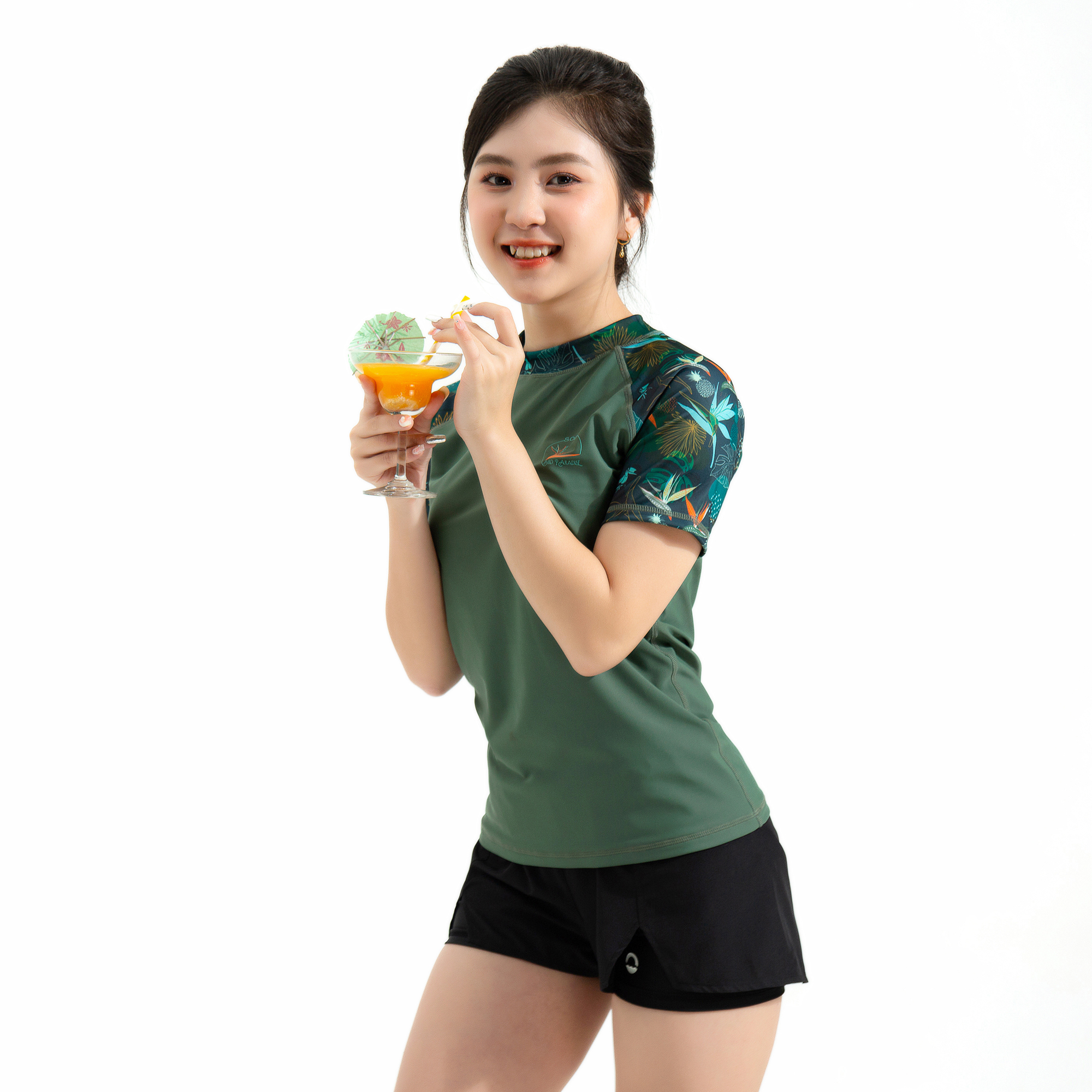 Áo bơi nữ tay ngắn Irene SOBIE