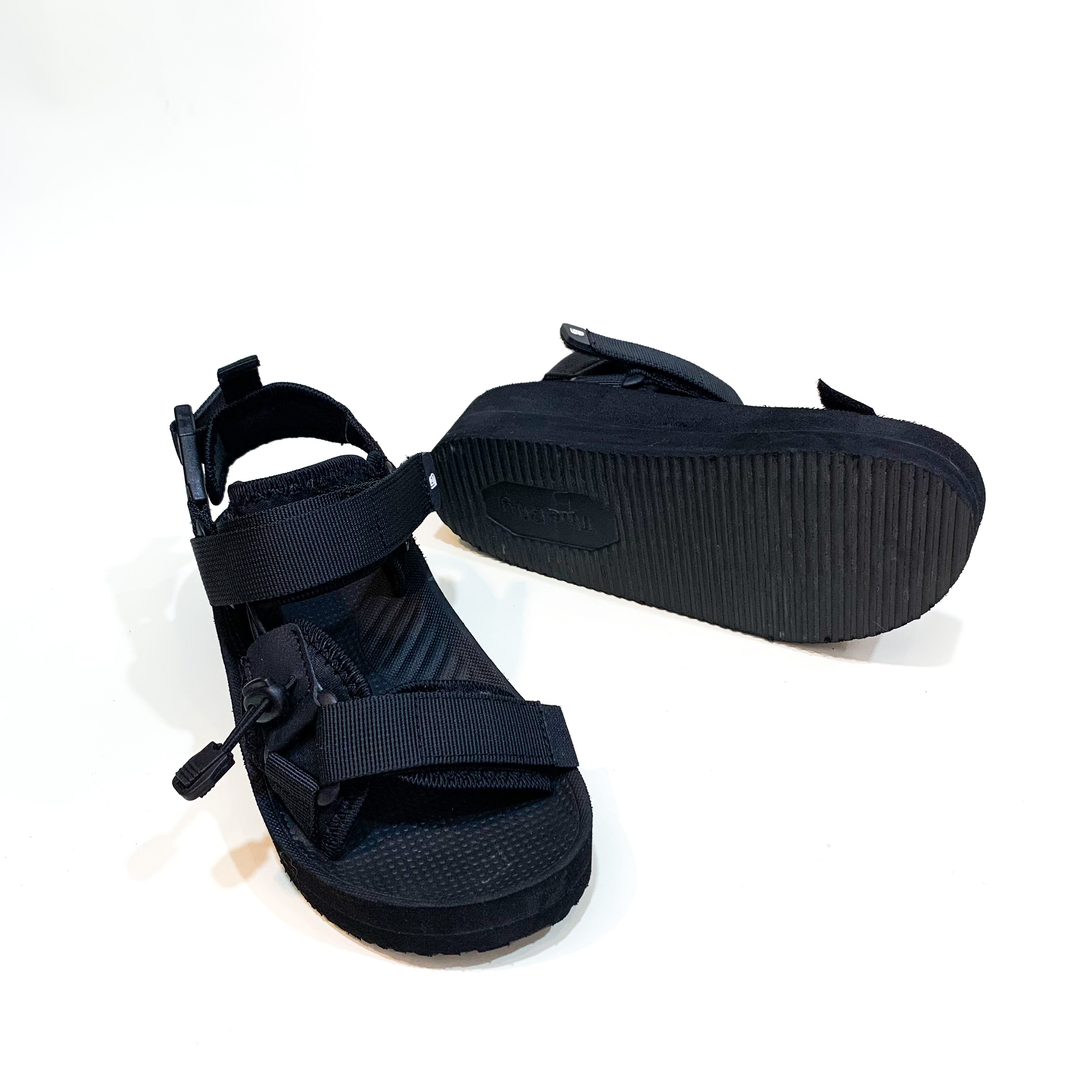 Giày Sandal Nữ The Bily 01W Quai Chéo Dây Rút - Màu Đen BL01WD