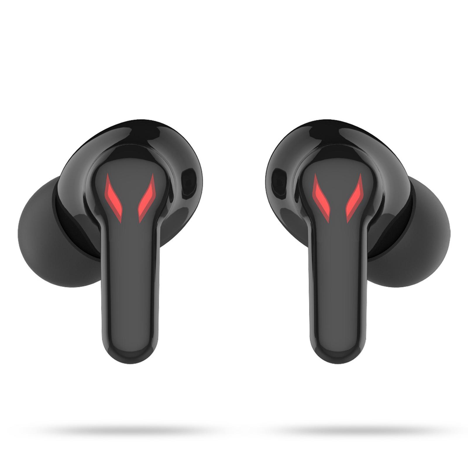 Bluetooth 5.0 Earbuds Waterproof Headset Built-in Microphone for Sports Black