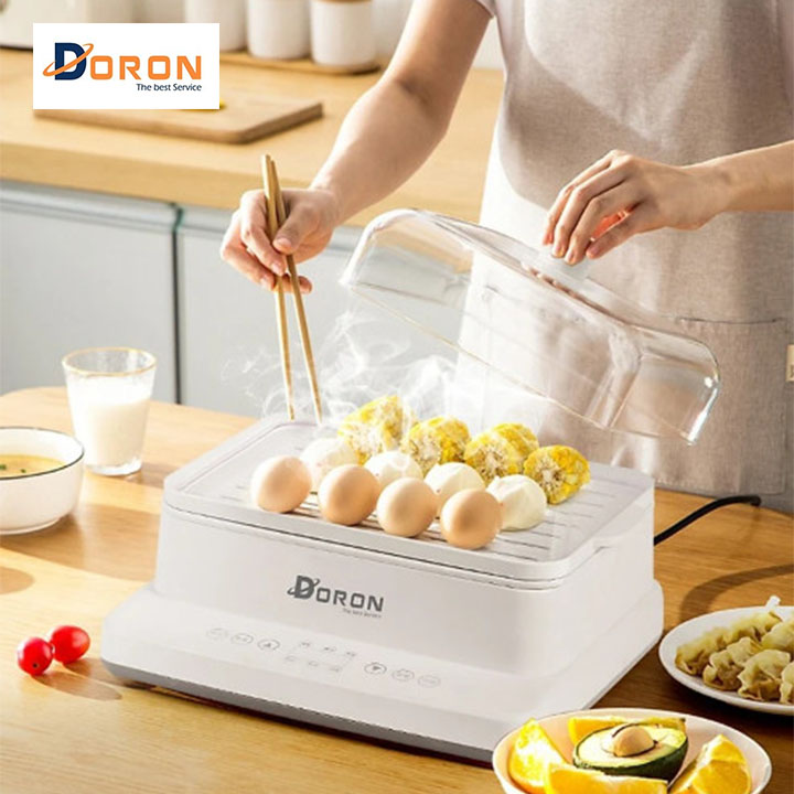 Nồi Hấp Đa Năng 3 Tầng DORON 20 Lít 800W- Hàng Nhập Khẩu