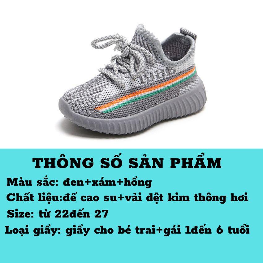 Giày Thể Thao Bé Trai Bé Gái 1-6 Tuổi,Giày Sneaker Cho Bé Năng Động Nhiều Màu ,Đế Êm Chân Thông Hơi Thoáng Khí GE07