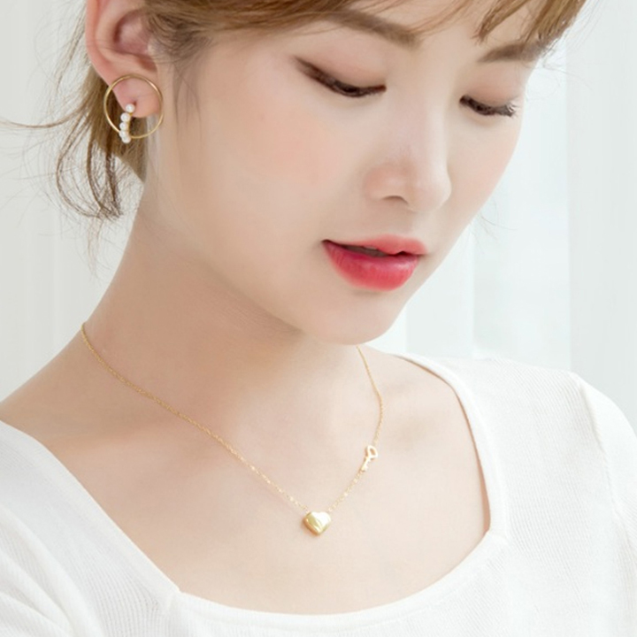 Dây chuyền nữ chìa khóa trái tim WDC514-2 Không đen không gỉ sét