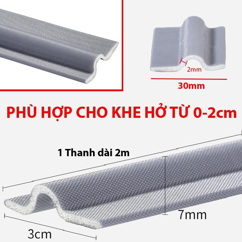 Ron dán chân cửa, dán khe cửa đa năng Tienich247 - ngăn gió, cách nhiệt, cách âm, chống côn trùng, bụi bẩn