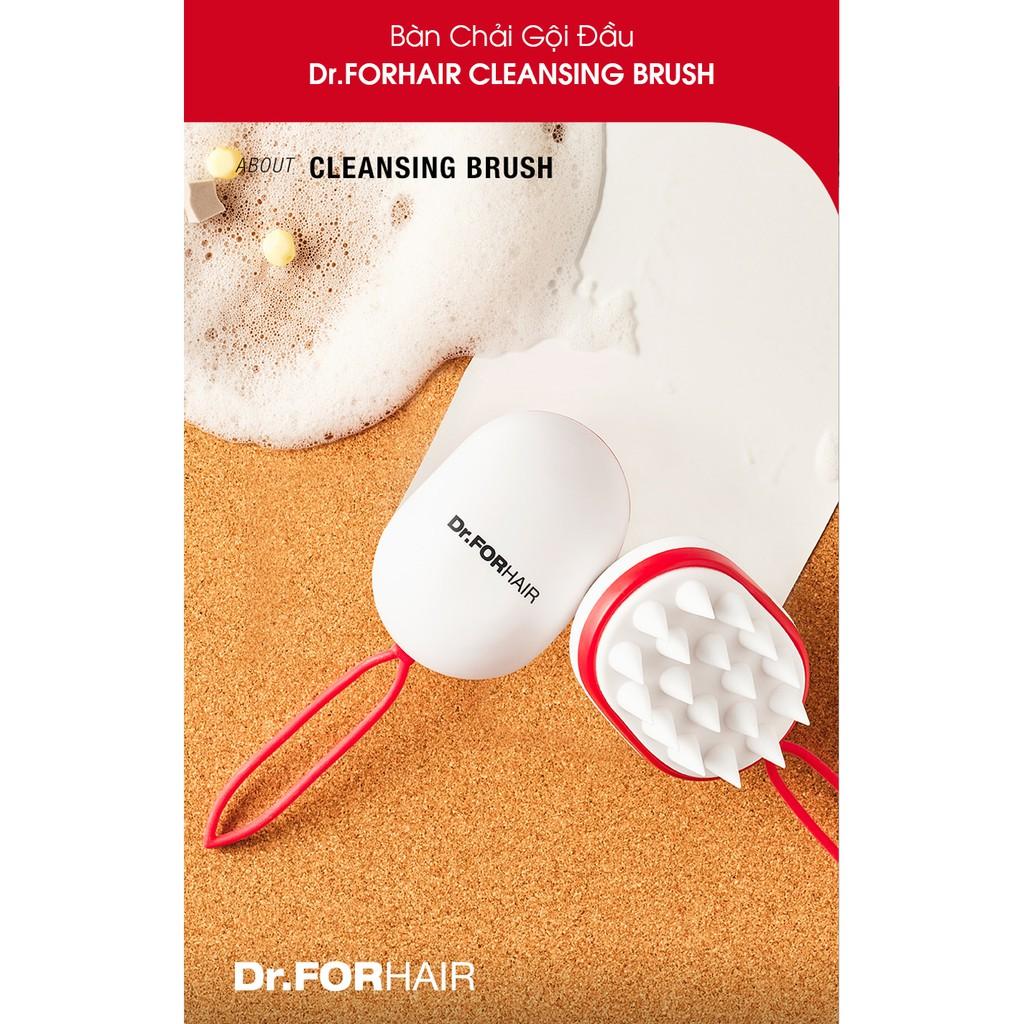 Lược gội đầu Silicon hỗ trợ giảm rụng tóc làm sạch da đầu lưu thông tuần hoàn máu Dr.FORHAIR Cleansing Brush