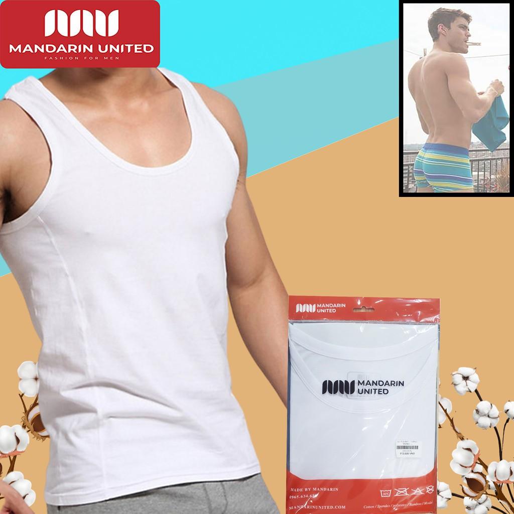 ☆ Áo ba lỗ cotton 100% nam co dãn thấm hút mồ hôi kháng khuẩn