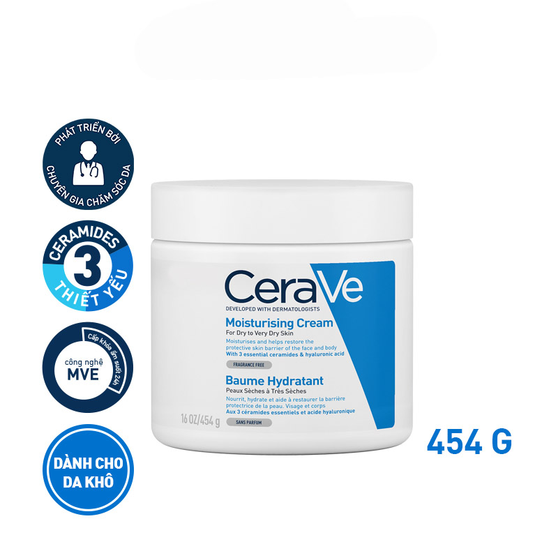 Kem dưỡng ẩm dành cho da khô CeraVe Moisturising Cream 454G