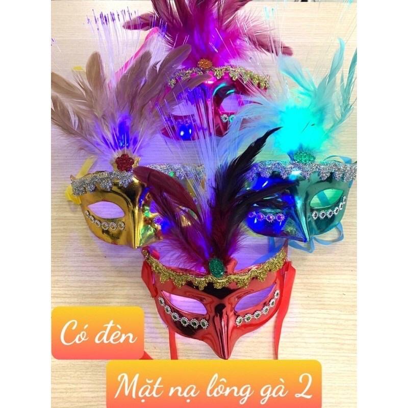 Mặt nạ hoá trang Halloween và dự tiệc có đèn